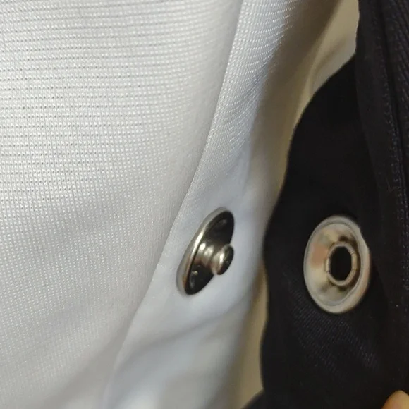 Adidas Women's Full Zip LS Stand Collar Snap HandWarmer Pockets Track Jacket Vtg - Picture 10 of 16